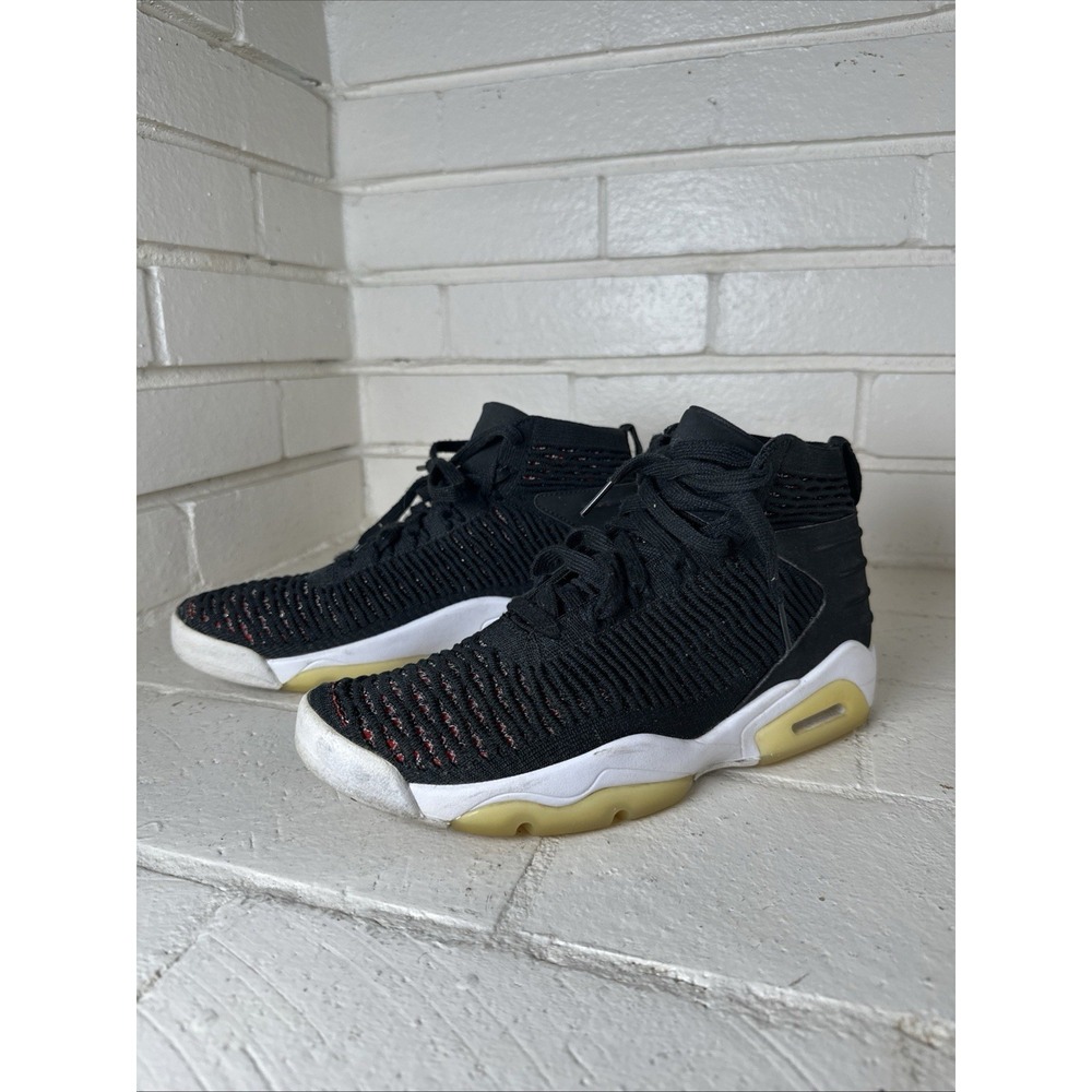 Jordan Airknit Elevation 23 Sneakers Men's Size 8 Black Red AJ8207-023‎